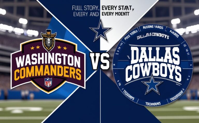 Washington Commanders vs Dallas Cowboys Match Player Stats: A Day That Swung in Every Direction