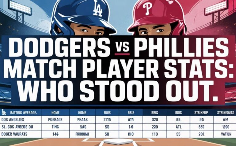 Dodgers vs Phillies Match Player Stats: What the Player Stats Really Told Us