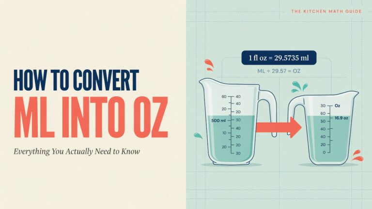 How to Convert ml into oz: Everything You Actually Need to Know