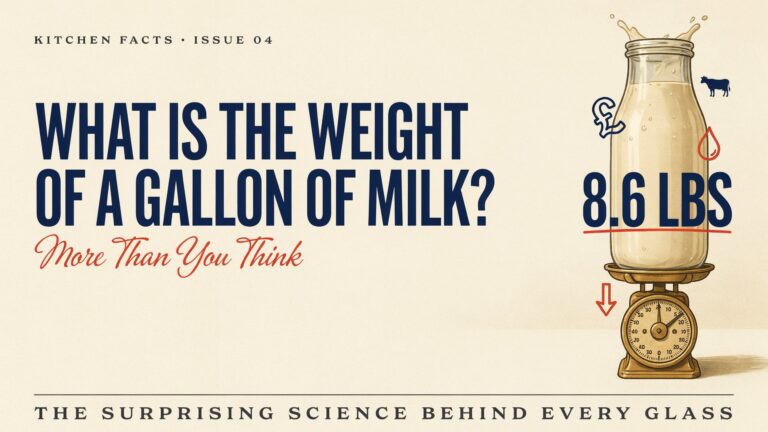 What is the Weight of a Gallon of Milk? More Than You Think