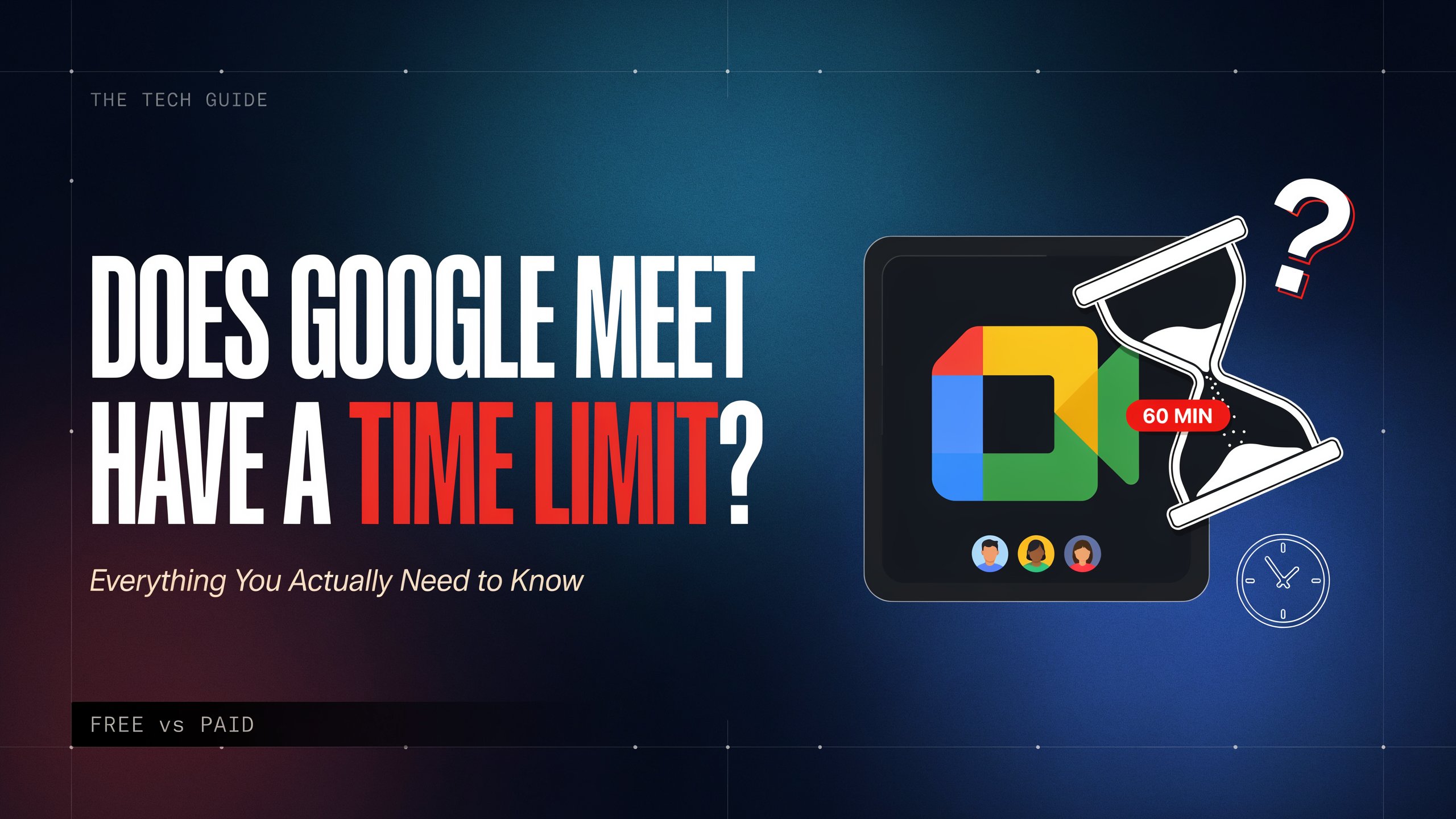 Does Google Meet Have a Time Limit? Everything You Actually Need to Know
