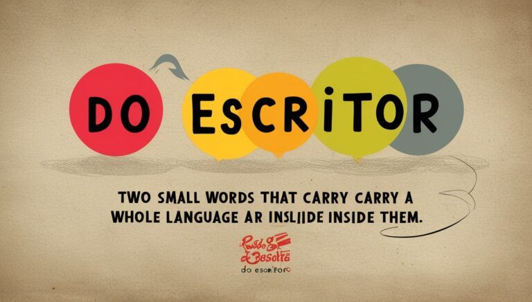 Do Escritor: Two Small Words That Carry a Whole Language Inside Them